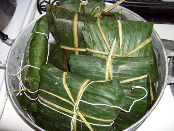 Vegetarian Banana Leaf Tamales Recipe